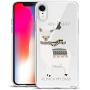 Unov Case Clear with Design Slim Protective Soft TPU Bumper Embossed Pattern [Support Wireless Charging] Cover for iPhone XR 6.1 Inch(Alpaca Bags)