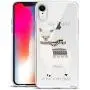 Unov Case Clear with Design Slim Protective Soft TPU Bumper Embossed Pattern [Support Wireless Charging] Cover for iPhone XR 6.1 Inch(Alpaca Bags)
