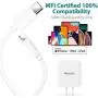 iPhone Fast Charger MFi Certified - Quntis 18W USB C Power Delivery Wall Charger Plug with 6FT C to Lightning Cable [MFi Certified] Type C Charger for iPhone SE 2020 11 Xs Max XR X 8 Plus iPad Pro