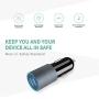 Micro USB Fast Car Charger Compatible for Samsung Galaxy S7/S6/Edge/Active/5/4, Note 5/4, J7/3/2, A10, Moto G5/4, Z2, LG Stylo 3/2 Plus, K30/20 Android phones, 30W Dual Port Car Adapter with 3ft cable