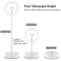 Selfie Ring Light with Tripod Stand with Phone Holder for, Live Stream,Self-Portrait Shooting (White,1 X Fill Light + 1 X Stand, 10.2in) Selfie Ring Light with Tripod Stand with Phone Holder for, Live Stream,Self-Portrait Shooting (White,1 X Fill Light + 1 X Stand, 10.2in)