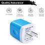 Charging Block Brick, USB Plug, NonoUV 4Pack Dual Port USB Wall Charger Travel Adapter Box Compatible with iPhone 11 Pro Max XR XS X 8 7 6 6S Plus, iPad, Samsung Galaxy S20 S10 S9 S8 Note 10 9 8 A50