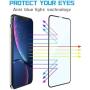 MANTO Screen Protector Compatible with iPhone 11 and iPhone XR 6.1 Inch Full Coverage Tempered Glass Film (3-Pack), 3D Touch, Anti Fingerprint, Black