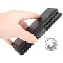 La Farah Wallet Case Designed for Apple iPhone SE 2020 Case, Leather Flip Case with Card Holders and Kickstand for iPhone 8 /iPhone 7 Case - Space Black