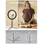 Elitehood 12’’ LED Ring Light with Stand and Phone Holder, Adjustable Selfie Light Makeup Light, 3 Colors Light Ring YouTube Equipment & Ringlight with Phone Stand for recording/Photography/VLOG/Video