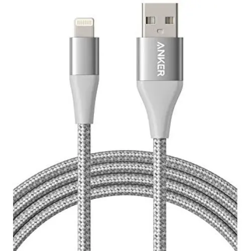 Anker Powerline+ II Lightning Cable (6ft), Silver Anker Powerline+ II Lightning Cable (6ft), Silver