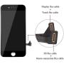 Compatible with iPhone 7 Screen Replacement Black(4.7") LCD 3D Digitizer Touch Screen with Assembly Full Repair Kit, Screen Protector, and Flowchart