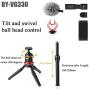 BOYA Smartphone Video Kit with by-MM1 Shotgun Microphone Smartphone Clamp Stablizer Tripod for Video Shooting Vlogging Podcasting