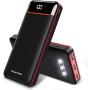 Power Bank 25000mAh Portable Charger Battery Pack with 3 Outputs & 2 Inputs Huge Capacity Backup Battery Compatible Smartphone,Tablet and More
