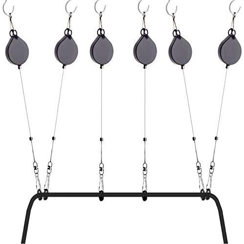 KIWI design VR Cable Management | Ceiling Pulley System for HTC Vive/Vive Pro Virtual Reality/Oculus Rift/PS VR/Microsoft MR/Samsung Odyssey VR Accessories (Black)