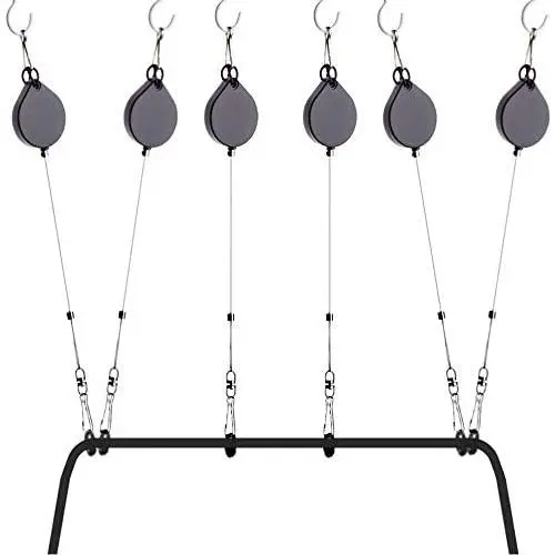 KIWI design VR Cable Management | Ceiling Pulley System for HTC Vive/Vive Pro Virtual Reality/Oculus Rift/PS VR/Microsoft MR/Samsung Odyssey VR Accessories (Black)