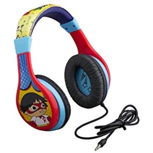 Ryans World Kids Headphones, Adjustable Headband, Stereo Sound, 3.5Mm Jack, Wired Headphones for Kids, Tangle-Free, Volume Control, Foldable, Childrens Headphones Over Ear for School Home, Travel Ryans World Kids Headphones, Adjustable Headband, Stereo Sound, 3.5Mm Jack, Wired Headphones for Kids, Tangle-Free, Volume Control, Foldable, Childrens Headphones Over Ear for School Home, Travel
