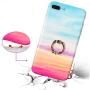 J.west iPhone 8 Plus Case,iPhone 7 Plus Case, Slim Fit Soft Silicone Bumper Protective Shock-Absorption Anti-Scratch Case Back Cover with Stand for iPhone 7/8 Plus 5.5 inch (Cloud)