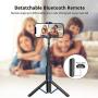 ATUMTEK Bluetooth Selfie Stick Tripod, Mini Extendable 3 in 1 Aluminum Selfie Stick with Wireless Remote and Tripod Stand 360° Rotation for iPhone 11/11 Pro/XS Max/XS/XR/X/8/7, Samsung and Smartphone
