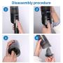 Cordless Vacuum,YANTU Handheld Vacuum, Car Vacuum Cleaner,7000PA Light Weight Portable Handheld Vacuum,Portable Vacuum with Car & Wall Rechargeable,Dust Buster, Carpets, Floors, 12V 100W