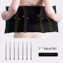 SMLCTY Plastic Waist Belt, Pelvic Belt, Abdomen Belt, Sports Girdle Belt, Post-Body Body Shaping Waist Seal, Three-Row Buckle Steel Bone, Seamless Body Shaping, Reshape Curve (Size : XXXL)