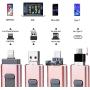 USB Flash Drive 128G, USB Memory Stick 128GB Jump Drive Thumb Drive 3.0 Flash Drive Compatible for iPhone/iPad/PC/Android Password/Touch ID Protected Flash Drive for iOS/iPhone (128G Pink)