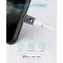 USB C to Lightning Cable (6 ft), Anker Powerline III MFi Certified Fast Charging Lightning Cable for iPhone 11 Pro 11 Pro Max X XS XR Max 8 Airpods Pro, Supports Power Delivery (White)