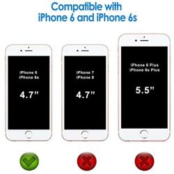 JETech Case for Apple iPhone 6 and iPhone 6s, Shock-Absorption Bumper Cover, Anti-Scratch Clear Back (Black)