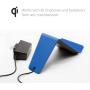 TYLT VU Qi Wireless Phone Charging Pad (Blue, 3 Coil) Tilted Stand & Fast Battery Charger Station for Compatible iPhone, Samsung, Google, Android & Qi-Enabled Cell Phones