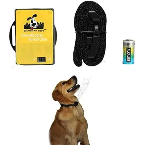 Downtown Pet Supply Citronella No Bark Automatic Spray, Humane No Shock Collar, Anti-bark with Advanced Bark Detection (Collar and Citronella Cans Available) Downtown Pet Supply Citronella No Bark Automatic Spray, Humane No Shock Collar, Anti-bark with Advanced Bark Detection (Collar and Citronella Cans Available)