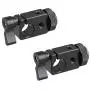 CAMVATE 15mm Single Rod Clamp Adapter with Black Thumbscrew Locking Knob (2 Pieces) CAMVATE 15mm Single Rod Clamp Adapter with Black Thumbscrew Locking Knob (2 Pieces)