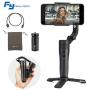 FeiyuTech Vlog Pocket 3-Axis Foldable Gimbal Stabilizer for Smartphone iPhone Xs Max Xr X 8 Plus Samsung S9+ S9 Action Camera GoPro Hero 7/6,Hitchcock Dolly Zoom,AI Tracking,14H Run-time,240g Payload
