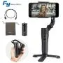 FeiyuTech Vlog Pocket 3-Axis Foldable Gimbal Stabilizer for Smartphone iPhone Xs Max Xr X 8 Plus Samsung S9+ S9 Action Camera GoPro Hero 7/6,Hitchcock Dolly Zoom,AI Tracking,14H Run-time,240g Payload