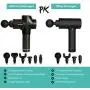 ChampionGun Percussion Massage Gun Deep Tissue Handheld Massager Gun Portable Quiet Muscle Massagers with 6 Massage Head Attachments Electric Body Massager for Muscle Brushless Motor Black ChampionGun Percussion Massage Gun Deep Tissue Handheld Massager Gun Portable Quiet Muscle Massagers with 6 Massage Head Attachments Electric Body Massager for Muscle Brushless Motor Black
