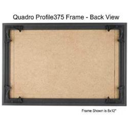 Quadro Frames 5x15 inch Picture Frame, Black, Style P375-3/8 inch Wide Molding