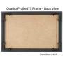 Quadro Frames 5x15 inch Picture Frame, Black, Style P375-3/8 inch Wide Molding