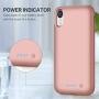 HHETP Battery Case for iPhone XR Upgraded【6800mAh】 Portable Rechargeable Charger Case for iPhone XR Extended Battery Pack for iPhone XR Protective Charging Case Backup Cover(6.1 inch) - Rose Gold