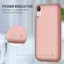 HHETP Battery Case for iPhone XR Upgraded【6800mAh】 Portable Rechargeable Charger Case for iPhone XR Extended Battery Pack for iPhone XR Protective Charging Case Backup Cover(6.1 inch) - Rose Gold