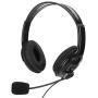 CiCiglow Wired Gaming Chat Headset with Noise-Cancellation Microphone, 3.5mm ABS Lightweight Computer Mobile Phone Over Ear Headphone for PS4(Black)