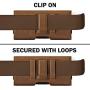 De-Bin iPhone 11 Pro Max, iPhone Xs Max 7 Plus 8 Plus 6s Plus Holster, Belt Case with Clip Cell Phone Pouch Belt Holder for iPhone 11 Pro Max (Fits Phone w/Otterbox Lifeproof Battery Case on) Brown