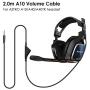 Replacement for Astro 2.0M a10 Volume Control Cable Cord with Inline Volume Control Function, Also Working for Astro a40/a40tr Headset