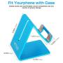 Desk Cell Phone Stand Holder Aluminum Phone Dock Cradle Compatible with Switch, All Android Smartphone, for iPhone 11 Pro Xs Xs Max Xr X 8 7 6 6s Plus 5 5s 5c Charging, Accessories Desk (Blue)