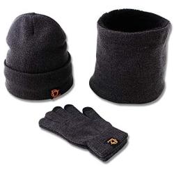 Winter Warm Clothing Set - Beanie Hat, Scarf and Touch Screen Gloves [3in1 Set]