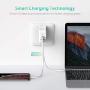 USB C Charger RAVPower 61W PD 3.0 Wall Charger Power Delivery Type C Fast Charger 2 Port Portable Charger for MacBook Pro Dell XPS iPad Pro iPhone 11 Pro Max Pixel 2 XL 3XL Galaxy S10 Nintendo Switch
