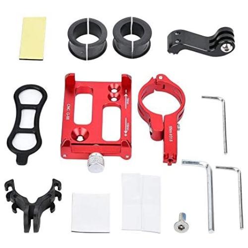 Enrilior GUB Mountain Bicycle Motorcycle Mobile Phone Camera Holder Mount Bracket Cycling (Red)
