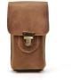 NKns Fanny Pack Mens Leather Purse Double Compartment Mobile Phone Bag Mens Wallet Childrens Pockets