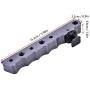 Oumij Hot Shoe Camera Bubble Level Stabilizing Top Universal Handle Gimbal Extension Bracket with 1/4 & 3/8 Screw Hole Handheld Gimbal Stabilizer(Dark Gray)