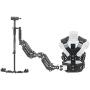FLYCAM Vista-II Arm Vest with Redking Stabilizer Steadycam | Dual Arm Body Mount Stabilization System for DSLR Video Canon Nikon Sony Film Cinema Camera Camcorders up to 7kg/15.4lb +Bag (FLCM-VSTA-RK)