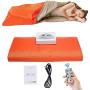 PinJaze Sauna Blanket, Infrared Sauna Help Relieve Pain/Weight Loss/Detoxification,Smart Remote Control with Button Battery and Safety Switch 110V US Plug (Orange)