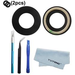 YUYOND OEM Original Rear Camera Glass Lens Replacement for iPhone 11 and iPhone 11 Pro and iPhone 11 Pro Max with Adhesive Pre-Installed (2pcs Fit The Wide Black Border) + Tools Kit