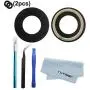 YUYOND OEM Original Rear Camera Glass Lens Replacement for iPhone 11 and iPhone 11 Pro and iPhone 11 Pro Max with Adhesive Pre-Installed (2pcs Fit The Wide Black Border) + Tools Kit YUYOND OEM Original Rear Camera Glass Lens Replacement for iPhone 11 and iPhone 11 Pro and iPhone 11 Pro Max with Adhesive Pre-Installed (2pcs Fit The Wide Black Border) + Tools Kit