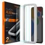 Spigen Tempered Glass Screen Protector [Glas.tR AlignMaster] Designed for Pixel 4a - 2 Pack/Case Friendly
