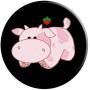Strawberry Cow PopSockets Grip and Stand for Phones and Tablets
