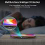 TOZO W1 Wireless Charger Ultra Thin Aviation Aluminum CNC Unibody Fast Charging Pad Black (NO AC Adapter)