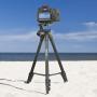 Lightweight Tripod 55-Inch, Aluminum Travel/Camera/Phone Tripod with Carry Bag, Maximum Load Capacity 6.6 LB, 1/4" Mounting Screw for Phone, Camera, Traveling, Laser Measure, Laser Level